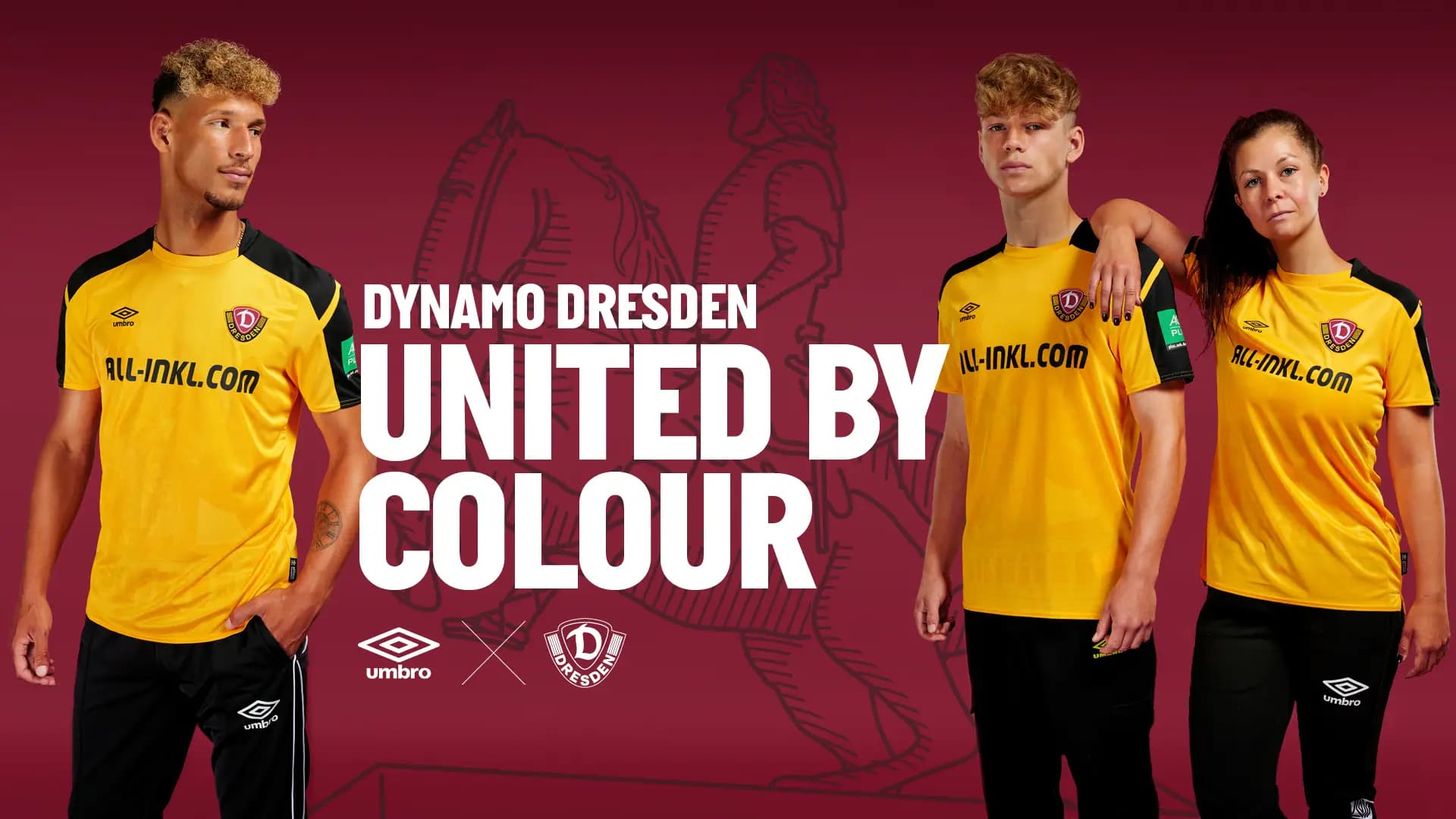 Dynamo Dresden Umbro Trikot United by Colour Kampagne, Sportfotografie Dresden von Carsten Beier