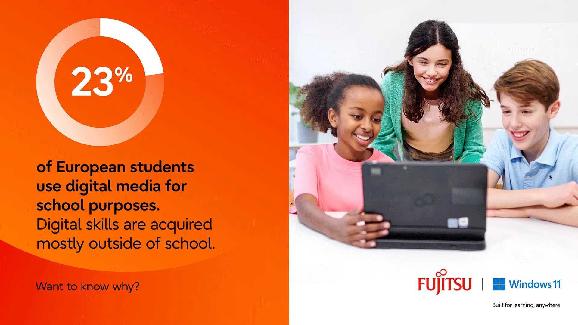 Lehrerin vor digitalem Klassenzimmer für Fujitsu Kampagne Berlin, fotografiert von Carsten Beier