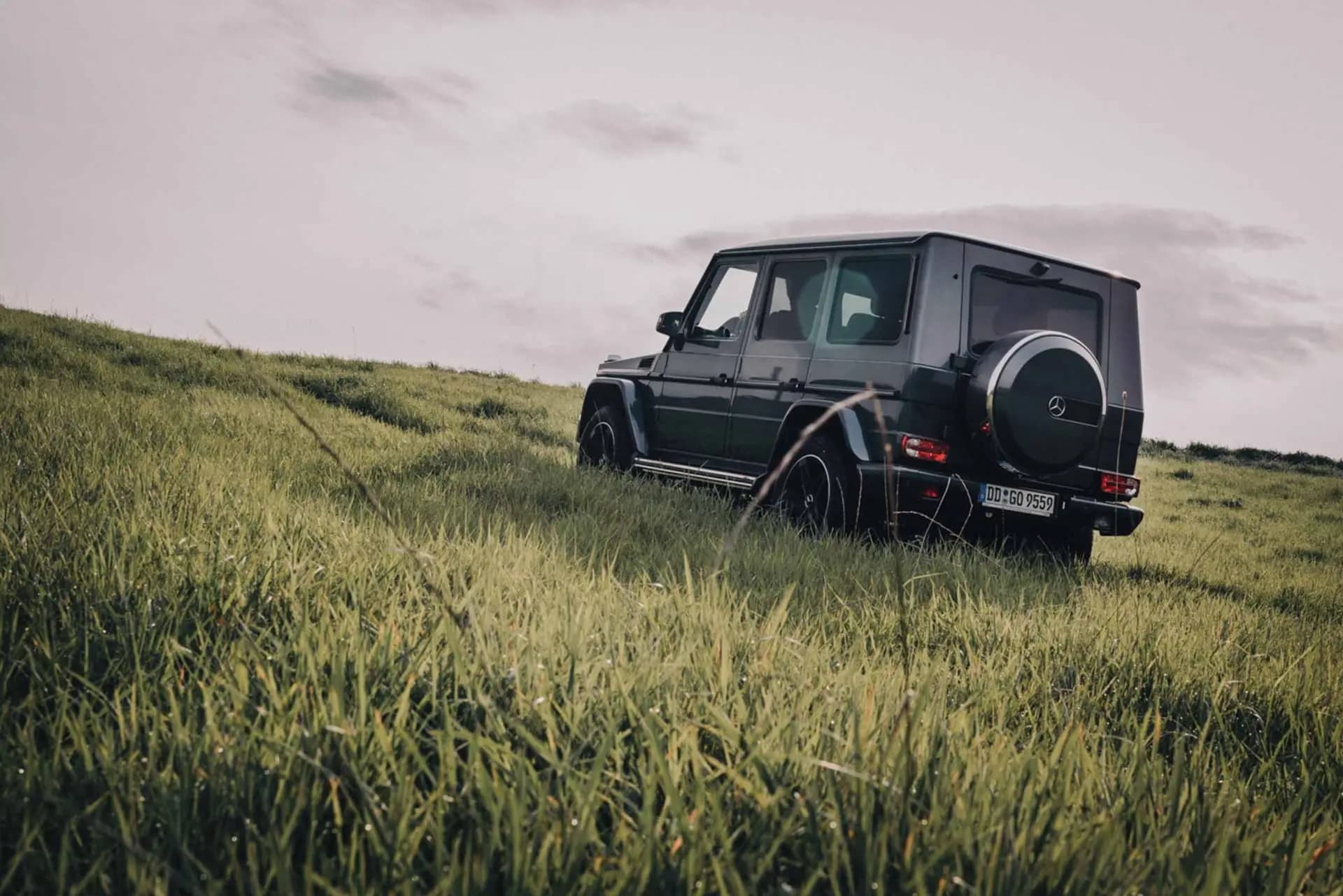 Mercedes G-Klasse bei Sonnenuntergang in der Sächsischen Schweiz – Automotive-Fotografie von Carsten Beier