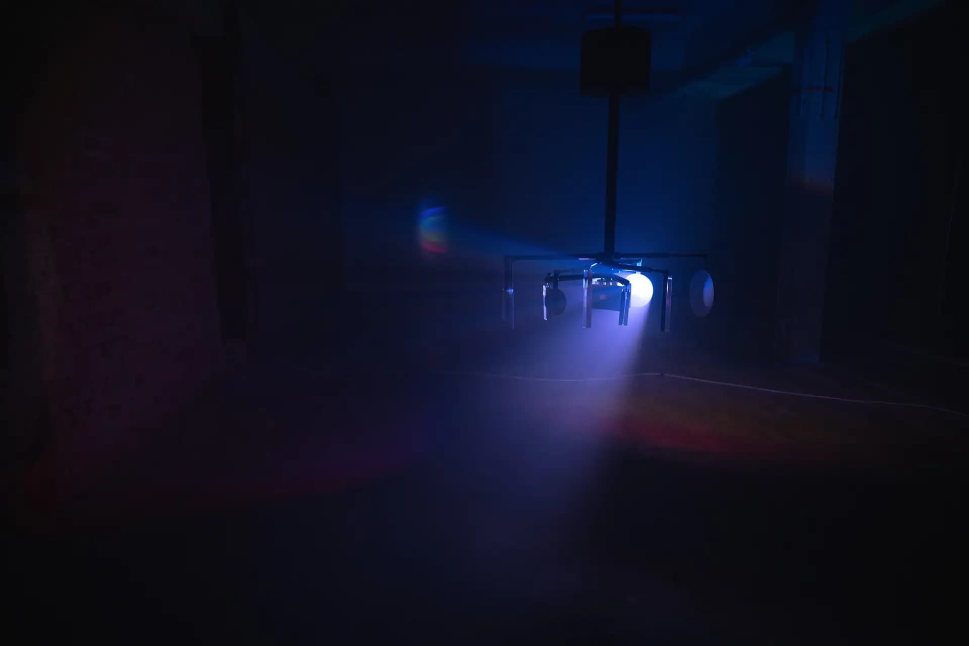 Nahaufnahme einer digitalen Naturinstallation bei Darkrooms Vertical Berlin von Carsten Beier