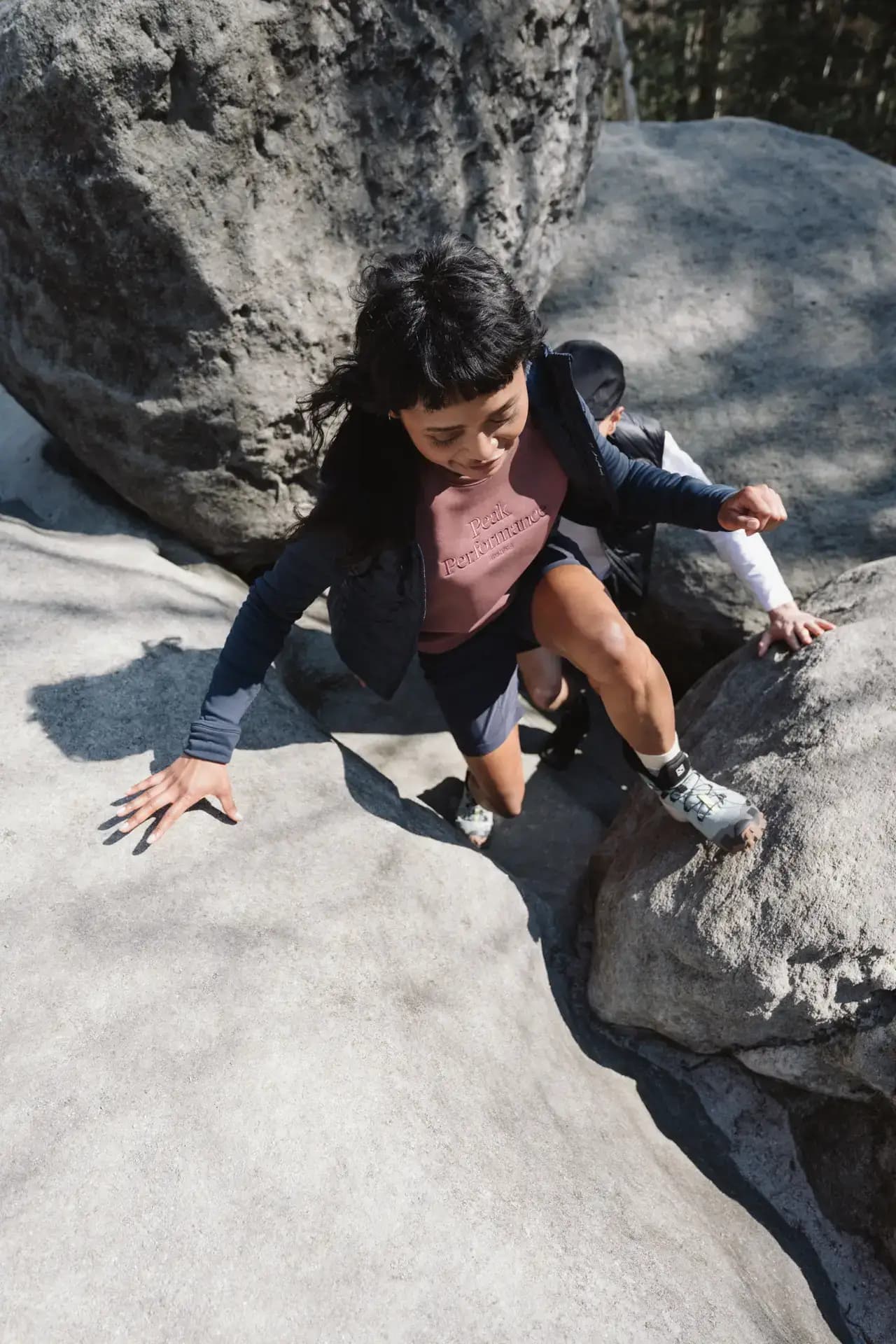 Peak Performance Outdoor-Portrait bei Sonnenuntergang in der Sächsischen Schweiz von Carsten Beier