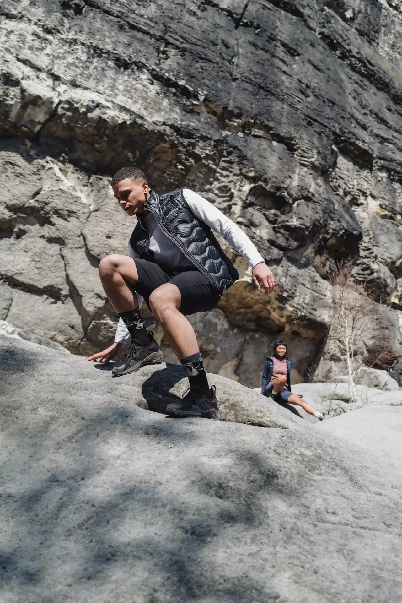 Editorial-Portrait Peak Performance x Keller X im Elbsandsteingebirge, Fotograf Carsten Beier