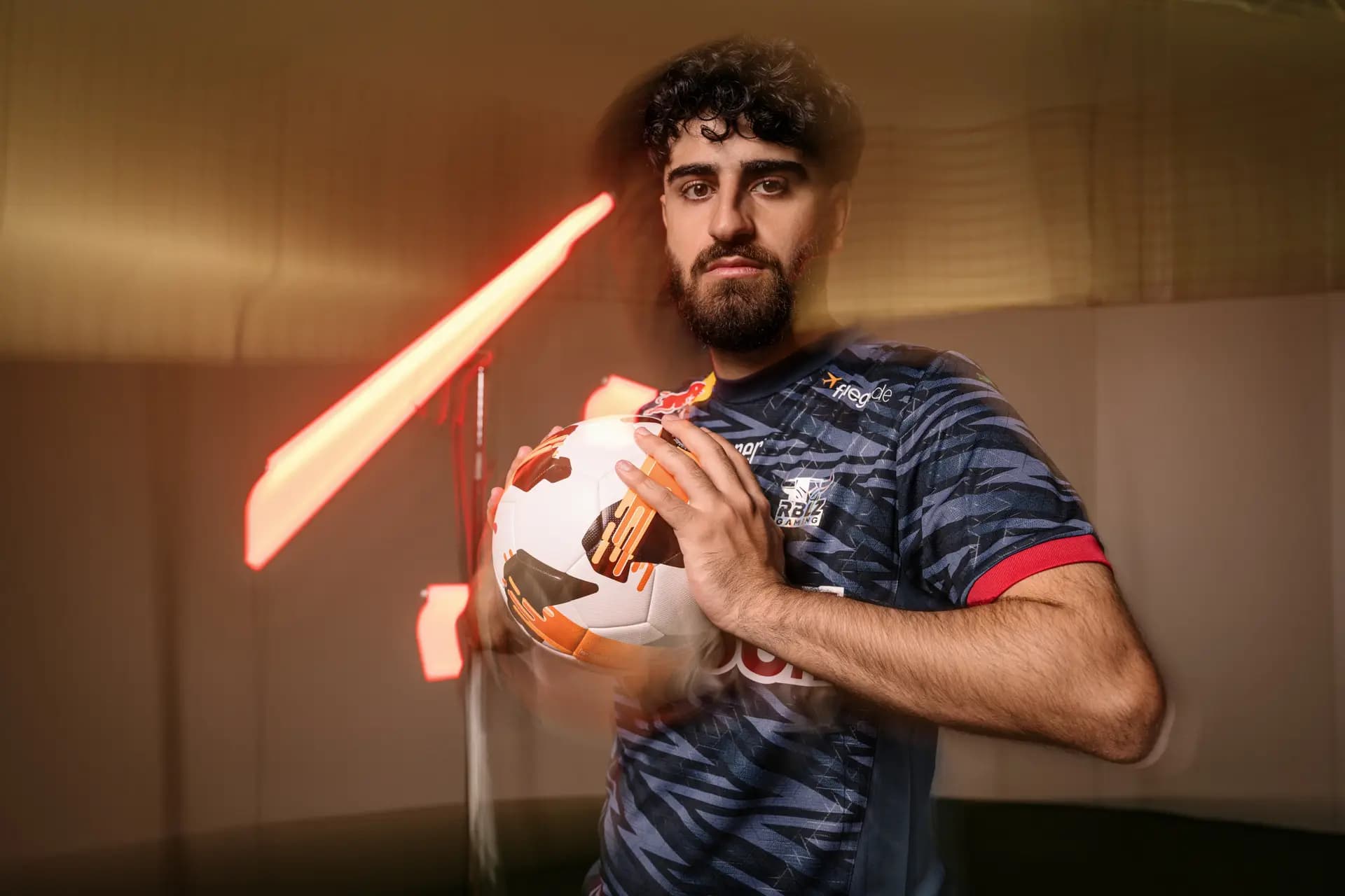 RBLZ Gaming Teamportrait der FIFA-Profispieler in Leipzig, professionelle Eventfotografie Carsten Beier