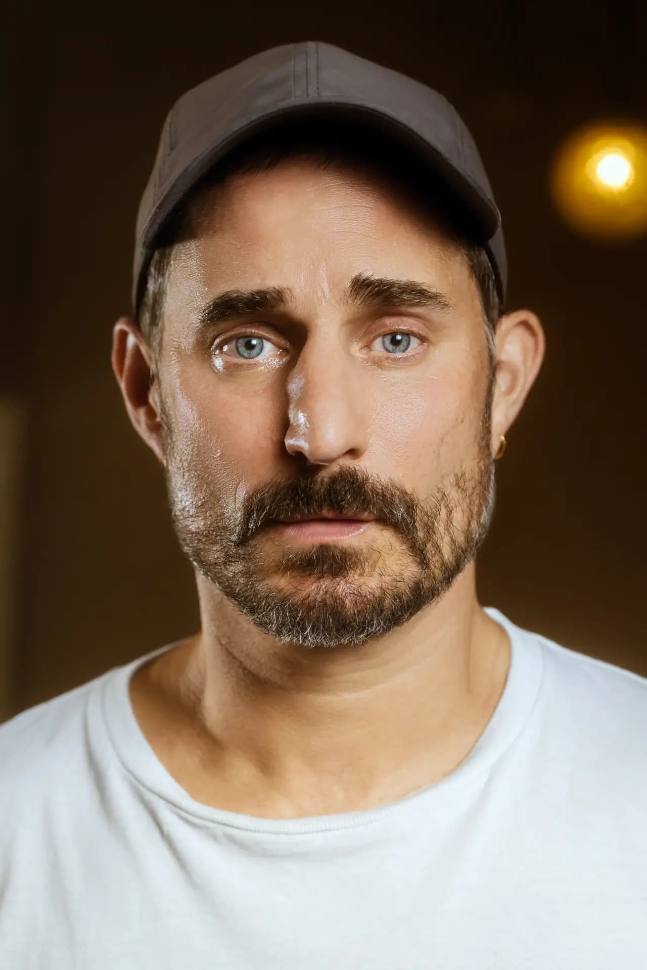 Schauspieler Clemens Schick im ausdrucksstarken Portrait in Berlin, fotografiert von Carsten Beier