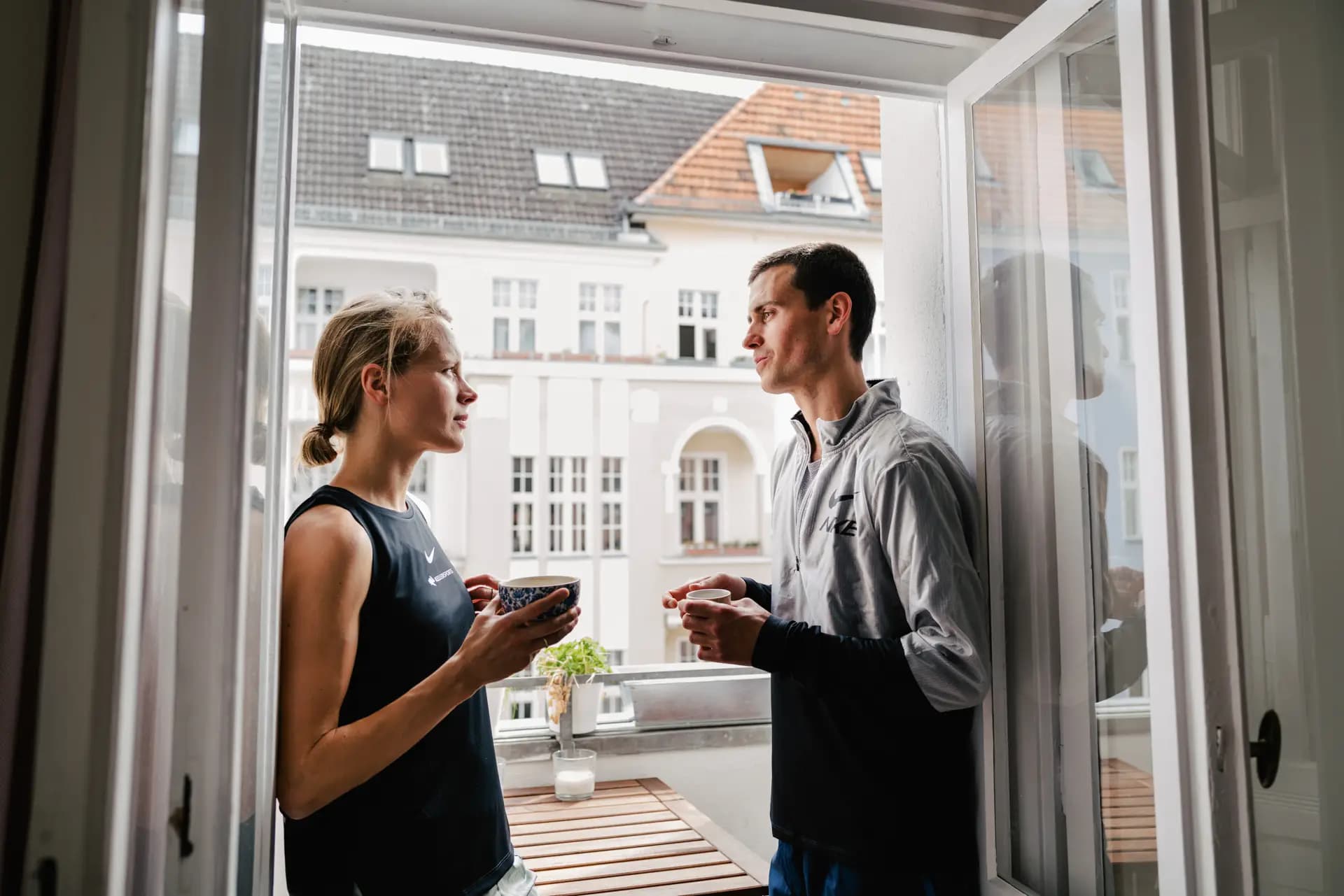 Valentin Pfeil Lauftraining in Berlin für Nike Running Kampagne, fotografiert von Carsten Beier